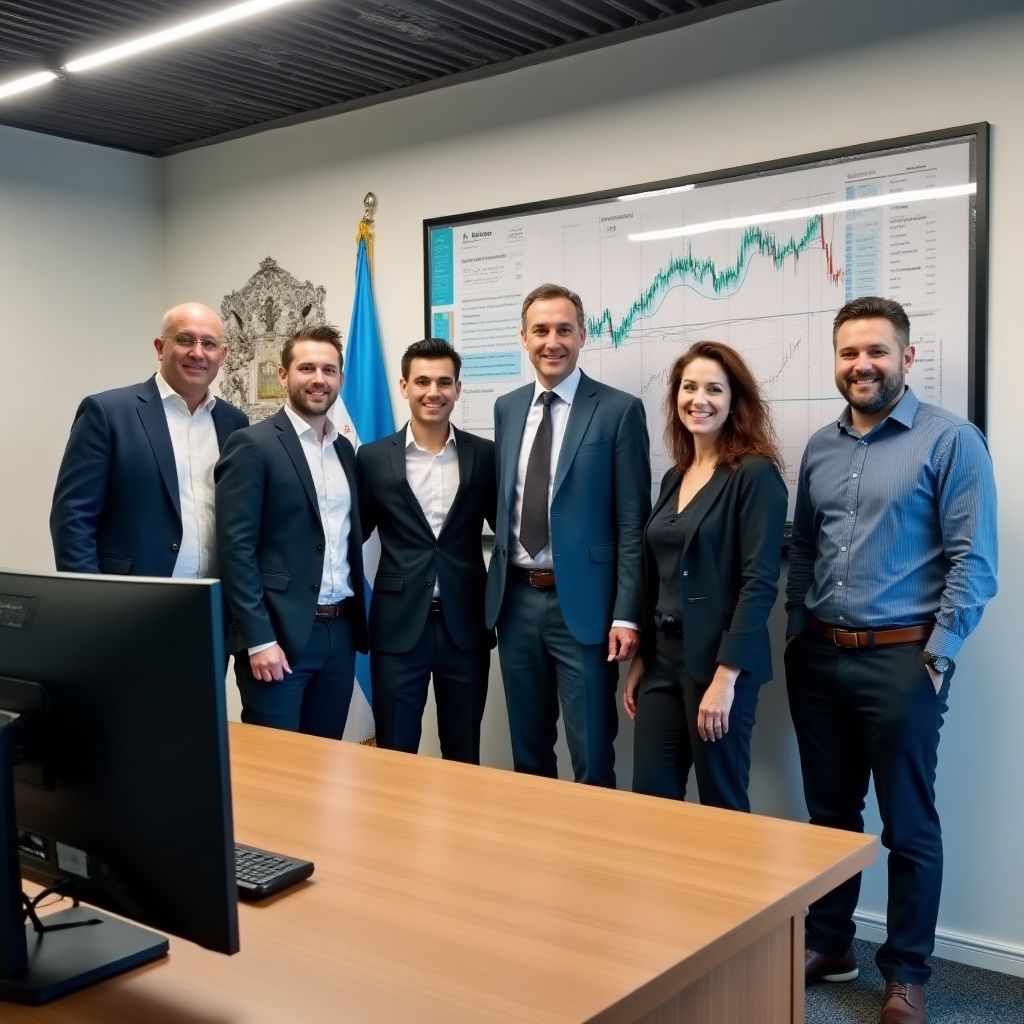 Equipo de InversionesARG en oficina moderna