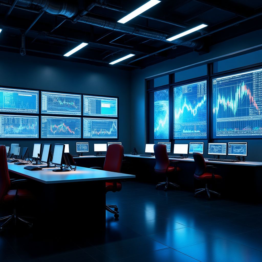 Sala de trading en nuestro centro de capacitación